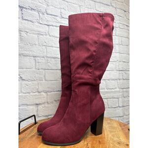 Style & Co. Rich Burgundy Heeled Boots